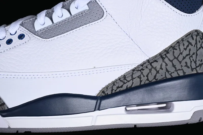 All categories Air Jordan Jordan series basketball shoes Air Jordan 3 foreign trade version Air Jordan 3 Retro "Midnight Navy" AJ3 Joe 3 midnight blue cement color CT8532-140